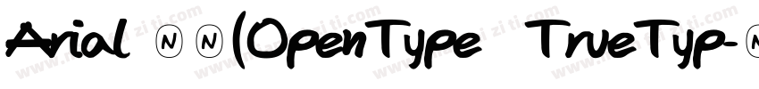 Arial 粗体(OpenType  TrueTyp字体转换